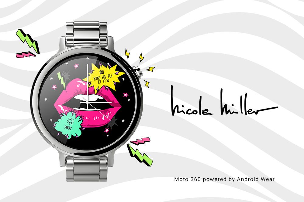 Nicole Miller Android Wear Designer Watch faces Android iOS