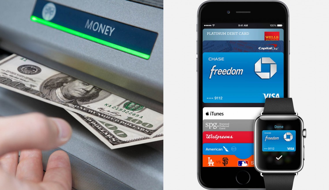 Chase BoA Bank of America Wells Fargo ATM eATM NFC Apple Pay Android Pay Samsung Pay