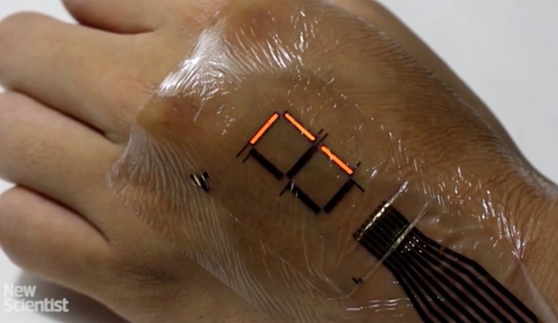 Skin Tattoo Wearable Technology LED Display University Tokyo